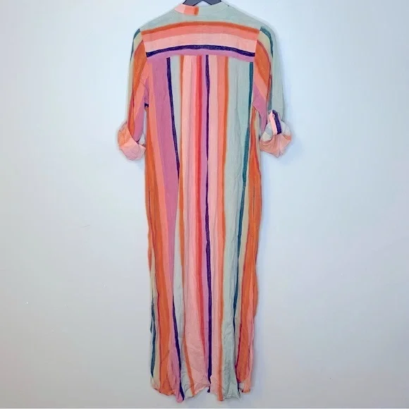 Soft Surroundings Icon Stripe Aruba Caftan Dress Size XS - Picture 4 of 10